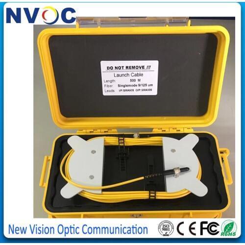 SM,9/125,G652D-500M,OTDR Dead Zone Eliminator,Fibe Ring,500M Fiber OTDR Launch Cable Test Box,SMA on I/P Lead,SMA on O/P Lead