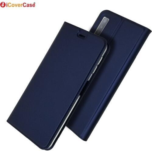 Ultra-thin PU Leather Flip Wallet Case Stand Cover For Samsung Galaxy A7 2018