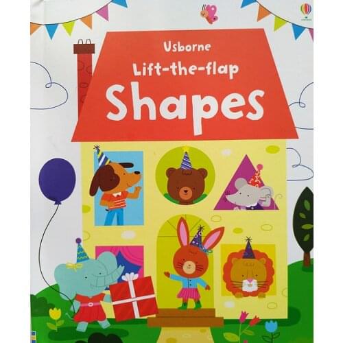 Usborne lift the flap shapes English Educational Picture Books Baby Childhood kids learning reading book gift