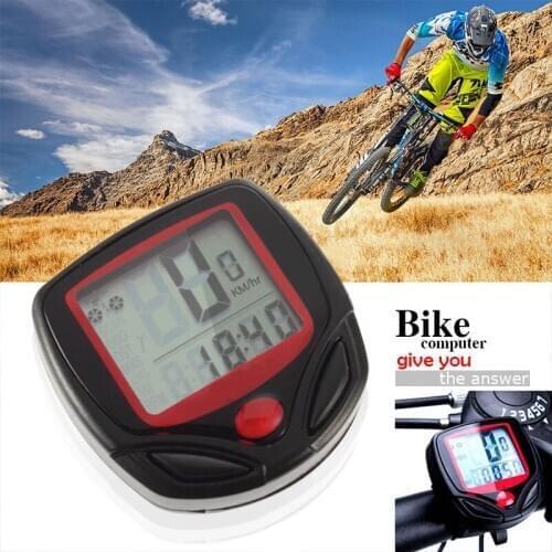 Bicycle Computer Odometer Speedometer Bicycle LCD Digital Display MTB Cycling Stopwatch Rate Mileage Recording Bike Accessories