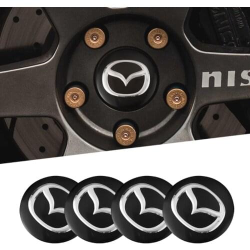 4pcs 56mm Rabbit Car Wheel Center Hub Caps For Mazda Mazda 6 Mazda 3 Mazda 2 CX3 CX4 CX5 CX7 CX9 CX30 RX8 MX5 MX3 MS MP Demio BM