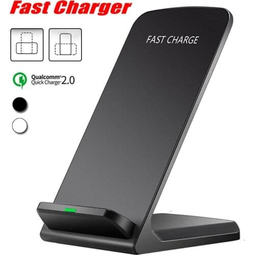 High Quality Qi Wireless Charger for iPhone X XS Max XR 8 Samung S9 S8 Fast Wireless Charging Stand
