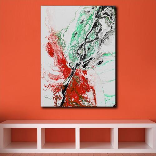 Wlong Fashion Large size Printing moments-white-pink-abstract Wall Picture Home Decor Living Room Modern Canvas Print Paintings