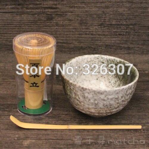 Japan handmade batidor matcha kit maccha whisk bowl tea set Scoop Japanese green tea powder blackish ceremony chasen chawan cup
