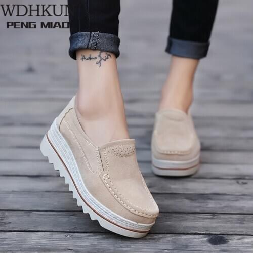 Women Casual Shoes Loafers New Round Toe Solid Female Sneakers Breathable Women Shoes Flats Plus Size Zapatos De Mujer