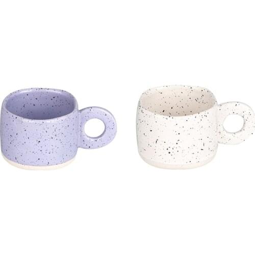 280Ml Ring Handle Ceramic Mug Candy Color Milk Coffee Cup Office Home Drinkware Breakfast Cup Handgrip Cups