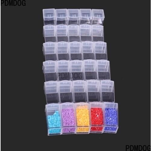 5-10-30-60-90-120pcs Bottles 5d diy diamond painting embroidery tool moasic accessories beads stones Jelwery Container
