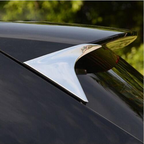 ACCESSORIES 2pcs FIT FOR HONDA VEZEL HR-V 2014 2015 2016 SIDE REAR WINDOW SPOILER COVER TRIM MOLDING GARNISH SURROUND