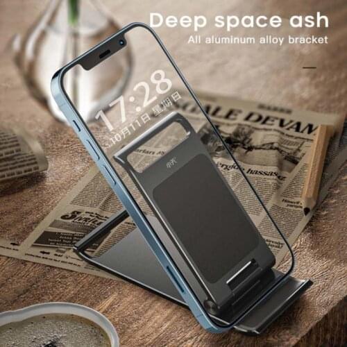 Aluminum Alloy Mobile Phone Holders Foldable Desktop Holder For iPhone iPad Huawei Desktop Stands Universal Tablet Desktop Stand