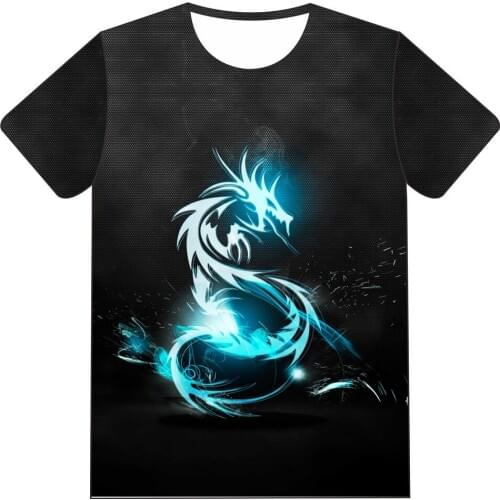 Kids Anime 3D T-shirt Children Earth Sea Lighting Weed Animal Cat Dragon Tree Funny T shirt Boys Girls Funny Tshirts Tops