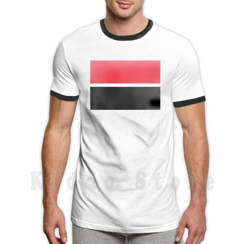 Red Black Bands T Shirt Print For Men Cotton New Cool Tee Man U Utd Red Devils Treble Retro Football Soccer Sporting Colours