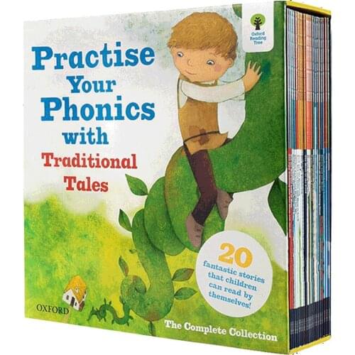 21 books/set Oxford reading tree practise phonics with traditional tales graded reading picture books kids English learning