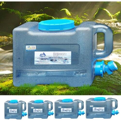 6L/8L/13L/18L Water Barrel Bucket With Faucet Portable Bucket Storage Container Square Bucket Large Capacity Car Water Tank