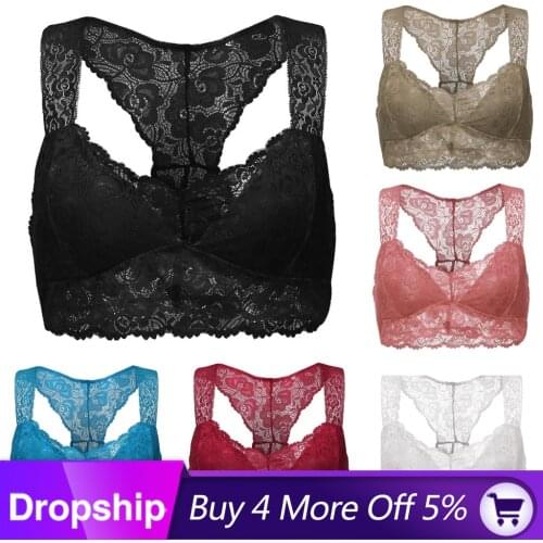 Lace Bralette Plus Size Bras For Women Push Up White Black Womens Underwear Lingerie Plus Size Woman Bralette 2020 Sutiã