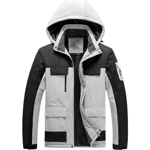 Women Men Jackets Coat Trek Hike Camp Zipper Lightweight Rain Jacket Waterproof Warm Outwear with Hood Autumn Winter Plus Size