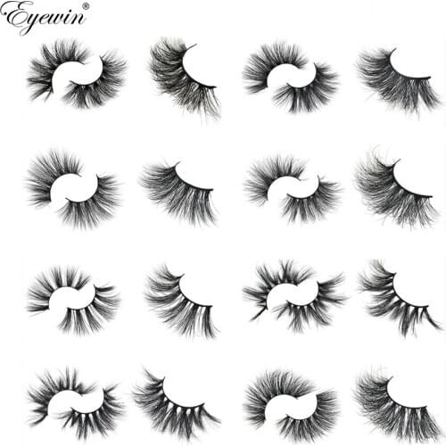 Eyewin 25mm False Eyelash 3D Mink Lash 100% Cruelty Free Lashes Dramatic Reusable Natural Eyelashes Popular Fake Lashes Makeup