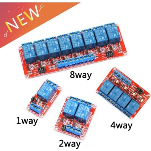 1pcs 1 2 4 8 Channel 24V Relay Module Board Shield with Optocoupler Support High and Low Level Trigger for Arduino