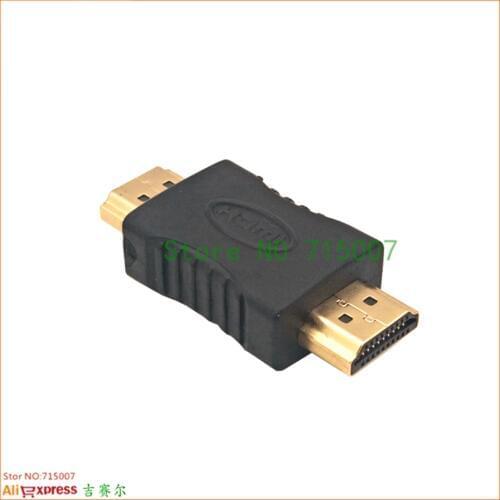 Gold-plated HDMI- compatible to HDMI male to Male Coupler Connectors EXtender Adapter Converter For HDTV Laptop Projector