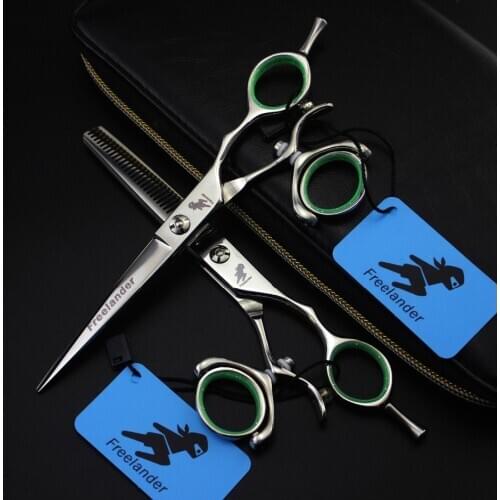 "High-end 360-degree Handle Hairdressing Scissors Hair Care Tools Unique Hairdressing Scissors 5.5 Inch 6.0 Inch Teeth Size Type
