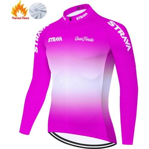 Strava Winter Thermal Fleece Clothing Fietskleding Heren Tenue Velo Homme Maillot Hombre Cycling Jersey Men Jersey Ciclismo