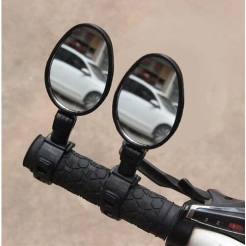 2Pcs Bicycle Mirror Bike Handlebar Rearview Mirror Wide Angle 360 degree Rotate