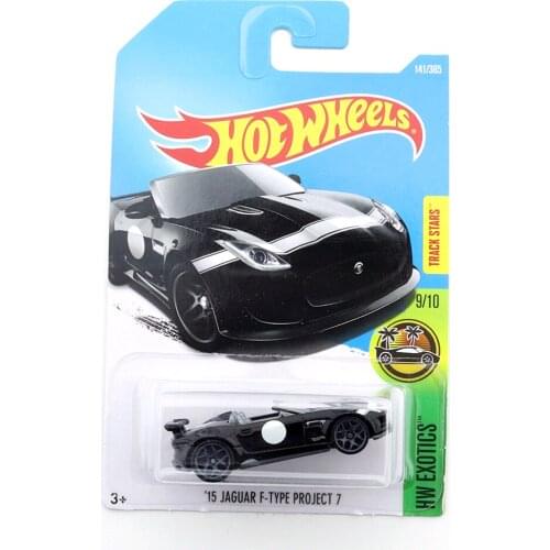 2017-141 Hot Wheels 15 JAGUAR F-TYPE PROJECT 7 Mini Alloy Coupe 1/64 Metal Diecast Model Car Kids Toys Gift