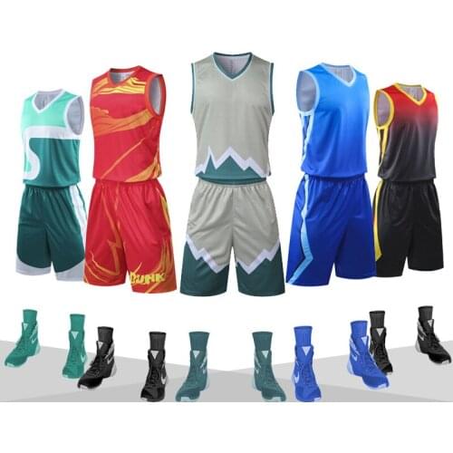 2021 Basketball Jerseys Match Sets Custom Print Uniform Suit Men Team Basketball Shirts Shorts Set Sports Jersey Customized