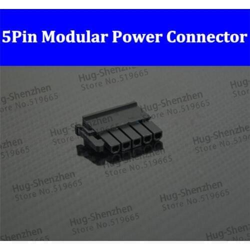 500pcs/lot 5Pin Modular Power Supply Connector for Be Quiet