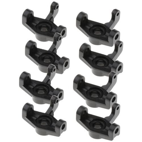 8Pcs 1/14 RC Car Plastic Front Hub Carrier Upgrade Parts for WLtoys 144001