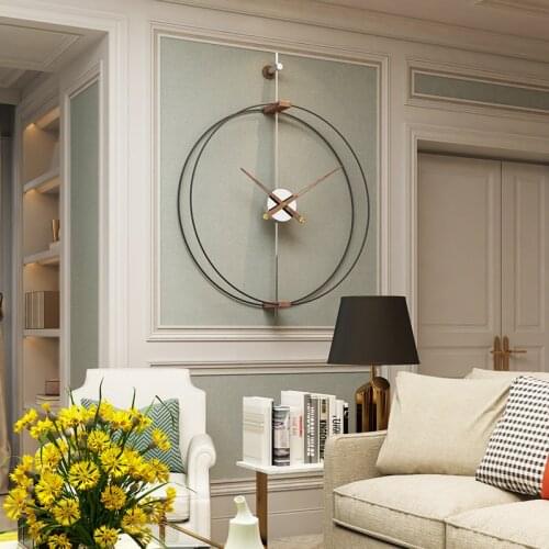 69CM Large Wall Clock Modern Design Clocks For Home Decor Office Iron Art Watch European Style Hanging Wall Watch Christmas Gift