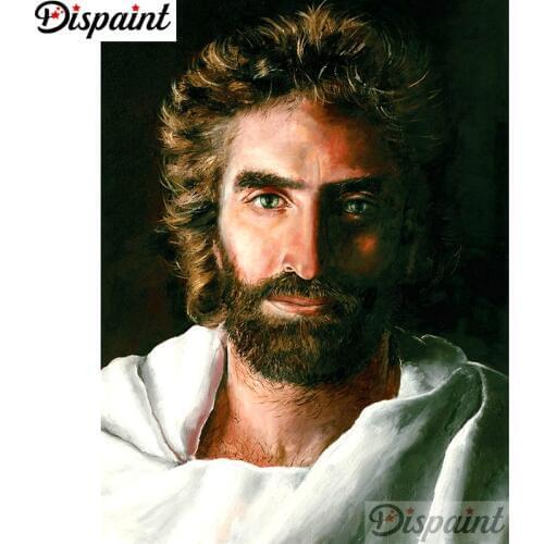 Dispaint Full Square/Round Drill 5D DIY Diamond Painting "Religious Jesus" Embroidery Cross Stitch 3D Home Decor A11192