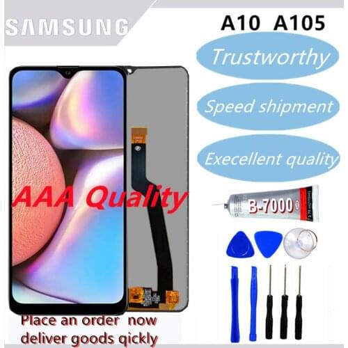 Original for Samsung Galaxy A10 A105 A105F SM-A105F A105FN LCD Display Screen replacement Digitizer Assembly with Frame