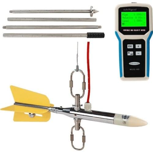 Hydrology electromagnetic portable river water open channel flow meter velocity measuring device