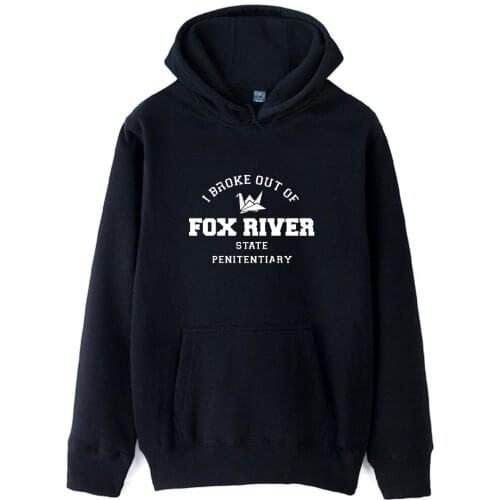 Prison Break scofield fox river state Paper Crane EST 2005 Duck Swan Man Boys Autumn Winter Fleece Hoodies ZIIART
