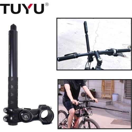 TUYU Motorcycle Bicycle Invisible Handlebar Mount Bracket Monopod for GoPro Max Insta360 X2 R Sony Camera Moto Bike Accessories