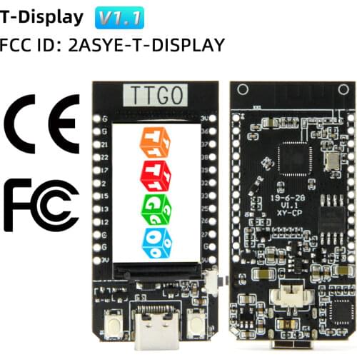 LILYGO® TTGO T-Display ESP32 WiFi And Bluetooth Module Development Board 1.14 Inch LCD Controller Board For Arduino