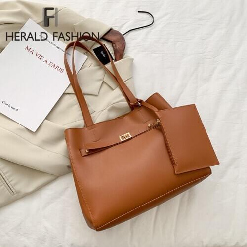 Fashion Pu Leather Womens Handbags Large Capacity Designer Casual Ladies Tote Female Bucket New Women Shoulder Bag Designer Bag