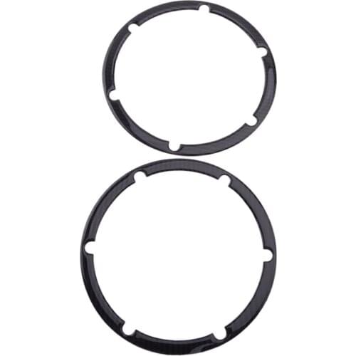 2Pcs Car Rear Audio Speaker Ring Cover Trim Moulding Carbon Fiber Fit for Nissan 350Z 2003 2004 2005 2006 2007 2008 2009