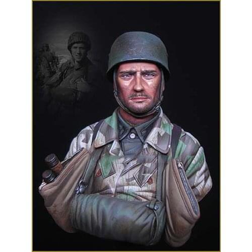 1/10 Scale Unpainted Resin bust paratrooper collection bust