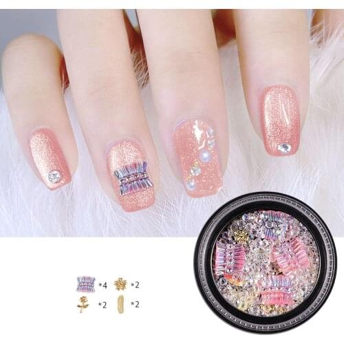 New Flash Micro-drilled Broken Diamond Crystal Sand Mixed Flash Nail DIY UV Epoxy Resin Mold Decoration Jewelry Powder Rainbow