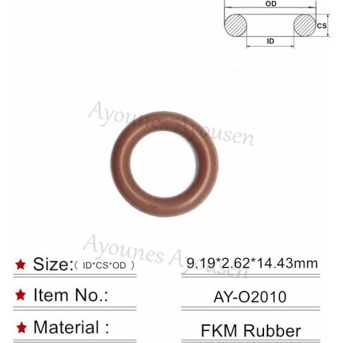 500units Fuel injector rubber seal orings 9.19*2.62mm for delphi fuel injector repair kits for Chevrolet (AY-O2010)