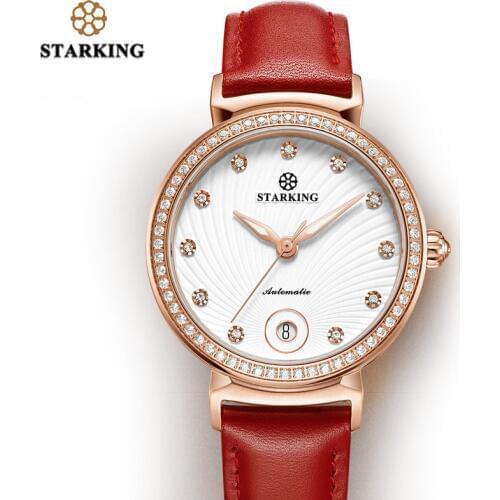 Женские часы с кожаным ремешком STARKING China At AliExpress