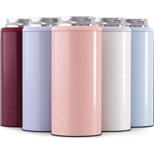 12oz Thermos Bear Can Cooler Vacuum Insulated Mugs Double Wall 304 Stainless Steel Mug Cooler Coke Skinny Can Cooler