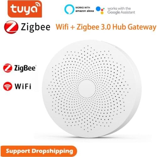 Tuya Smart Multi-mode Gateway Hub Wifi + Zigbee3.0 Wireless Gateway Support Smart Life App Control Works With Alexa Google Home