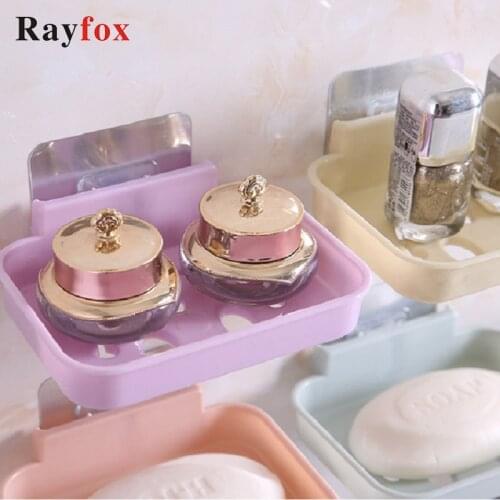 Bathroom Makeup Storage Wall-mounted Storage Box Soap Organizer Drill-free Plastic Drain Box Creative Tools Kitchen Accessories