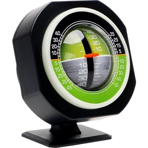 High-precision Luminous Car Compass Built-inLED Inclinometer Angle Auto Slope Meter Vehicle Declinometer Gradient LevelOrnaments