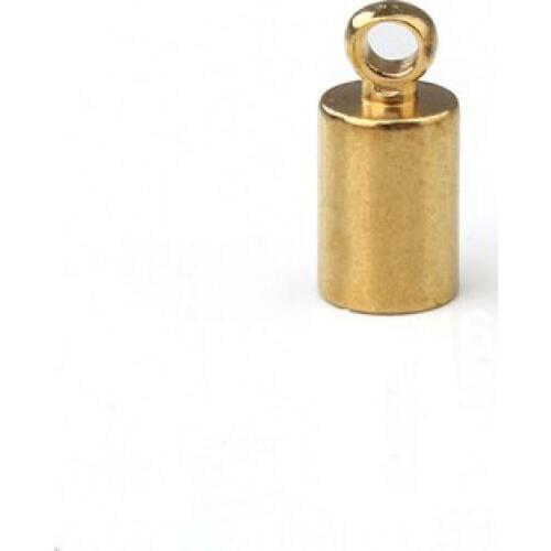 Jewelry finding Metal End caps for laether cord; crimp end cap; chain end caps 4*8.5mm 3000pcs