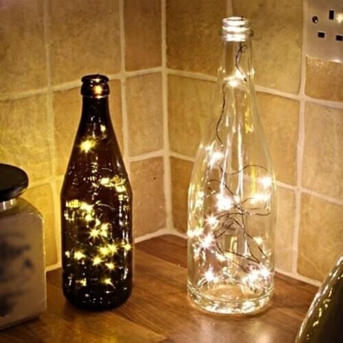 2Pcs Fairy Christmas LED String Lights Battery Operated Wedding Home Party Decor Garland Fairy Lights For Christmas Decoration