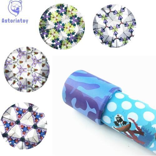 20cm Rotating Kaleidoscopes Imaginative Extended Rotation Adjustable Fancy Colored World Baby Toy Children Autism Kid