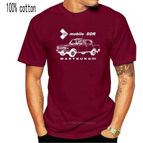 2019 Fashion T-Shirt Wartburg 353 2Takt 13 "Wheels Independent Suspension Coil Springs Ddr Tees
